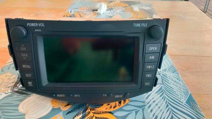 Toyota autoradio met scherm en navigatie., Auto diversen, Autoradio's, Gebruikt, Ophalen of Verzenden