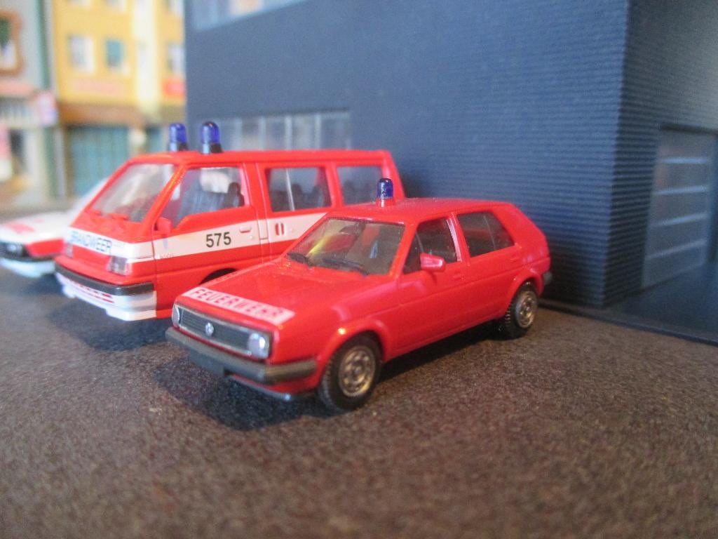 Volkswagen Golf Mk.2 - Herpa Feuerwehr / Brandweer, Ophalen of Verzenden, Nieuw, Auto, Herpa