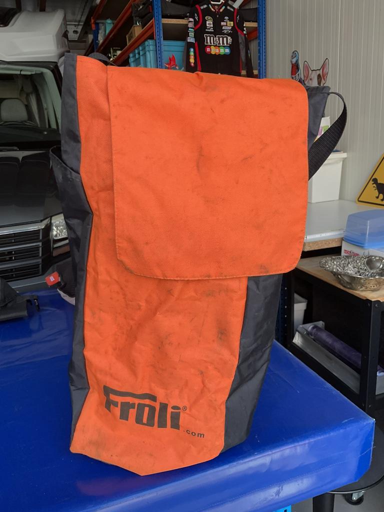 Froli grote tas voor levellers wiggen of oprijbokken camper, Caravans en Kamperen, Ophalen, Gebruikt