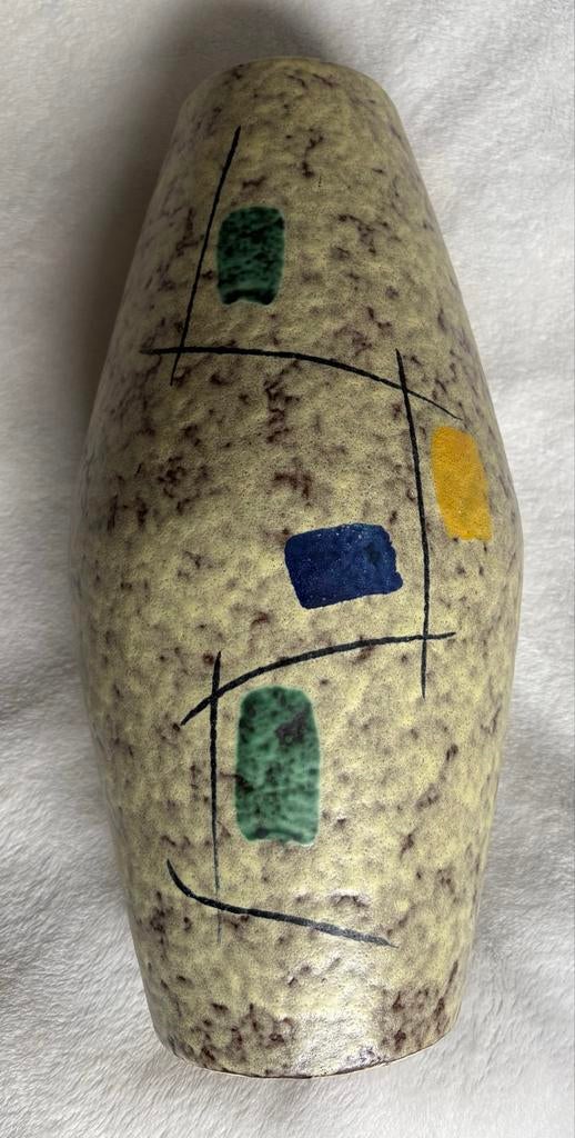 Vaas SCHEURICH West Germany Keramiek VINTAGE Abstract Design, Ophalen of Verzenden
