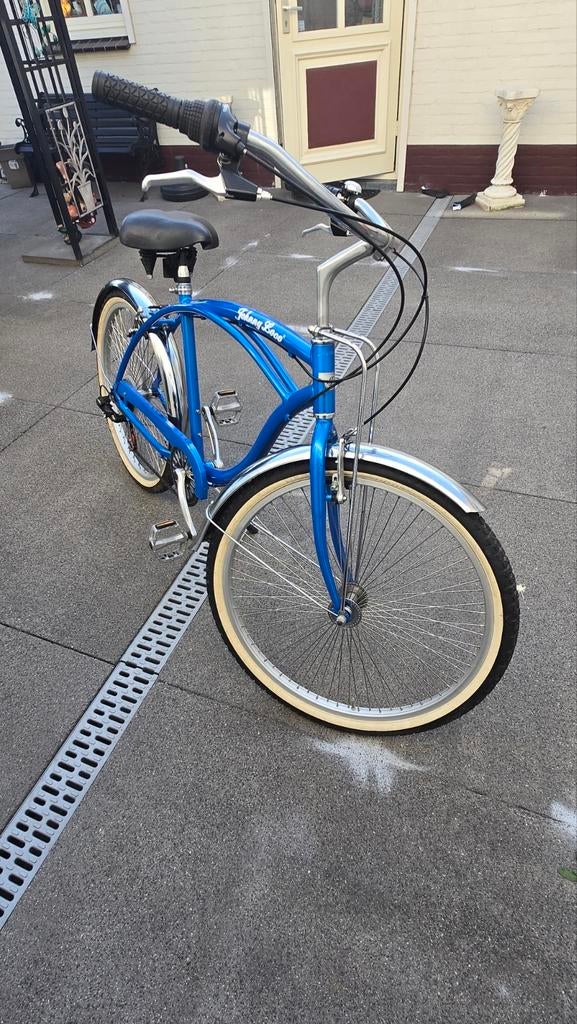 Mooie blauwe cruiser fiets, Overige merken, Terugtraprem, Ophalen of Verzenden, 53 tot 56 cm
