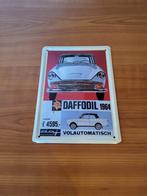 Blikken reclamebord repro Daffodil personenauto Jaren 60, Ophalen of Verzenden, Zo goed als nieuw