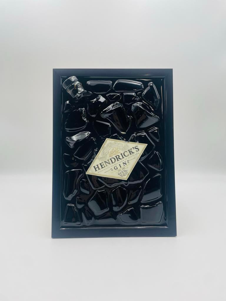 Hendrick's Gin Fles Kunst - Gebroken Glas Epoxy Kunstwerk, Ophalen of Verzenden