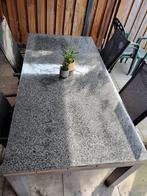 Graniet tuintafel (zonder stoelen), Ophalen, Gebruikt, Rechthoekig, Overige materialen