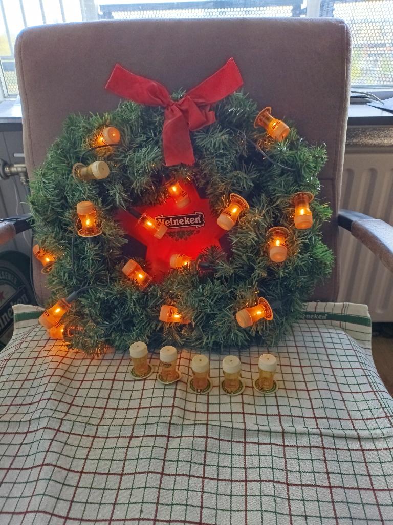 heineken kerstkrans, Ophalen of Verzenden, Zo goed als nieuw, Heineken