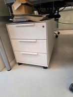 Witte ladeblok op wielen met 3 laden, Huis en Inrichting, Kasten | Ladekasten, Ophalen, Minder dan 50 cm, 3 of 4 laden, Minder dan 100 cm