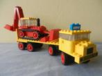 Lego 376 vrachtwagen met oplegger en graafmachine (uit 1971), Ophalen of Verzenden, Gebruikt