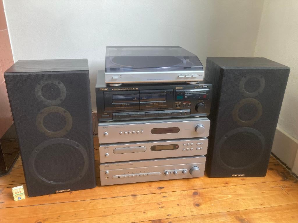 NAD TEAC complete stereotoren met Pioneer boxen platenspeler, Overige merken, Losse componenten, Ophalen of Verzenden, Tuner of Radio