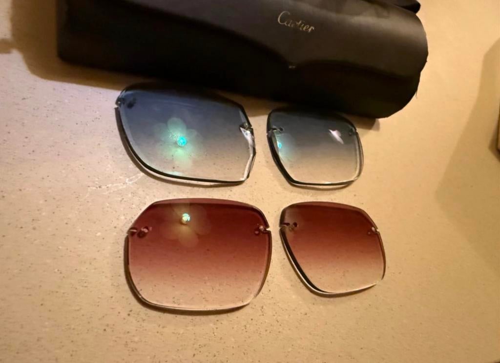 Cartier bril met verwisselbare glazen, Overige merken, Gebruikt, Overige kleuren, Ophalen of Verzenden