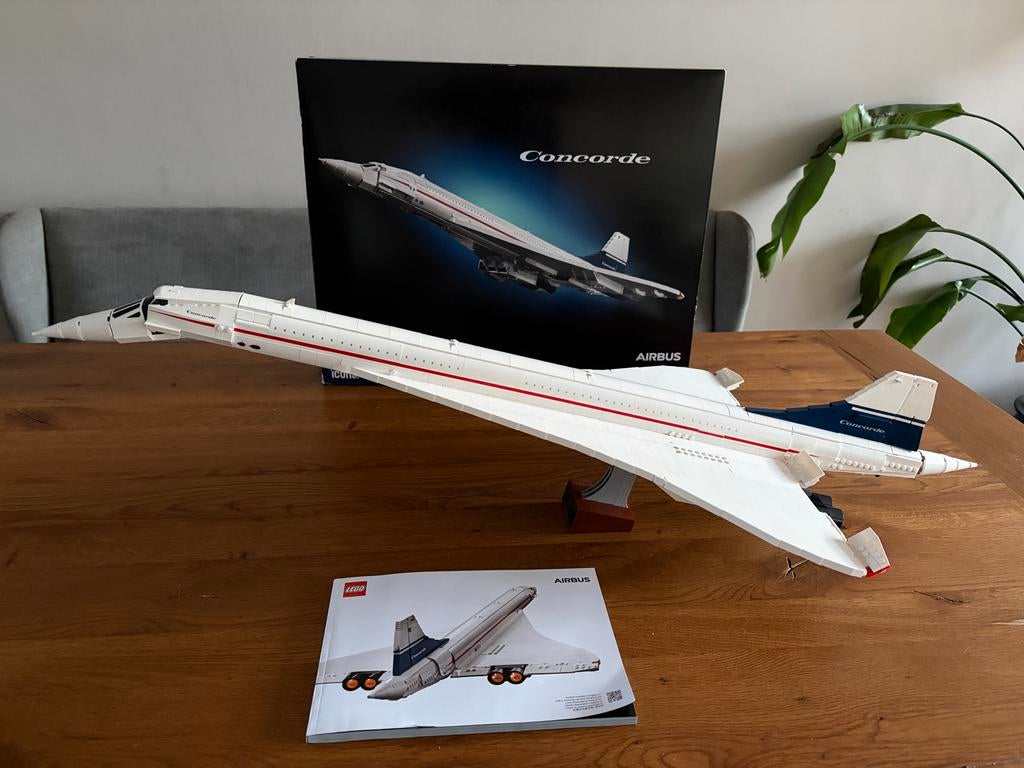 Lego Concorde (10318) - Zo goed als nieuw, Hobby en Vrije tijd, Modelbouw | Vliegtuigen en Helikopters, Ophalen, Zo goed als nieuw