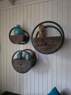 Ronde wand decoratie met lades, Ophalen, Zo goed als nieuw