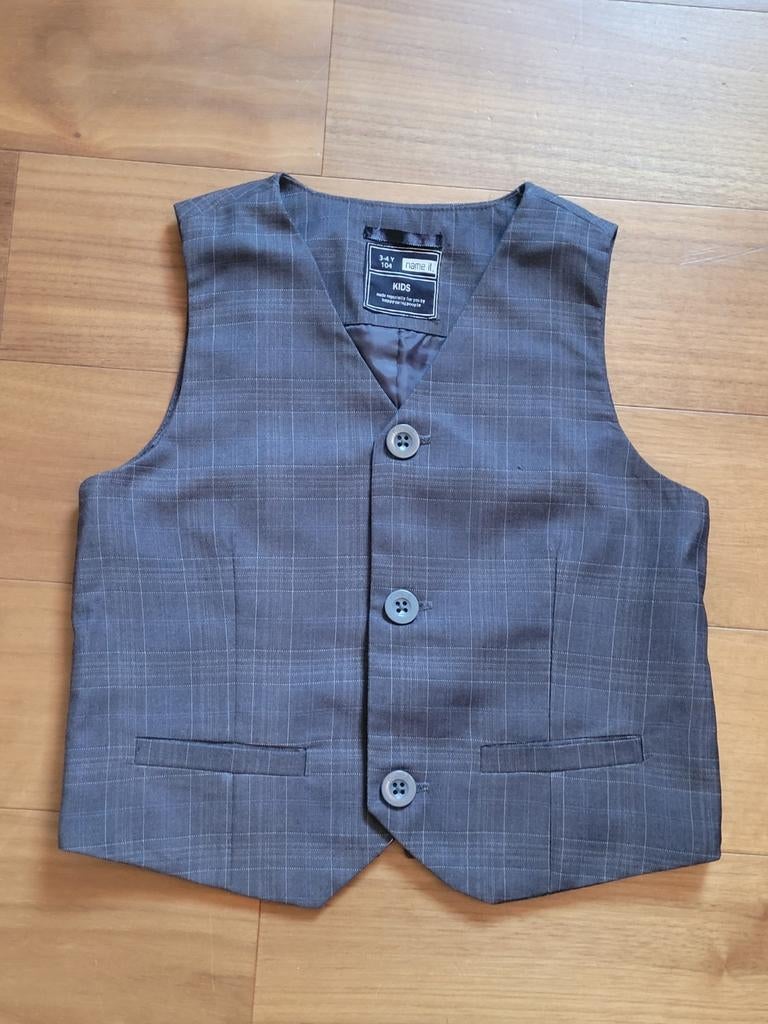 Name It, grijs gilet, maat 104, Kinderen en Baby's, Kinderkleding | Maat 104, Overige typen, Ophalen of Verzenden, Zo goed als nieuw