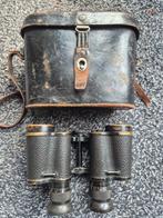 Vintage Carl Zeiss Jena Marineglas 6X Verrekijker WOII, Gebruikt, Minder dan 8x, Met hoes of tas, Porro (met knik)