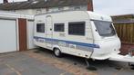 Hobby caravan 440 de luxe bj 2002, Caravans en Kamperen, Caravans, Vast bed, Rondzit, Hobby, Particulier