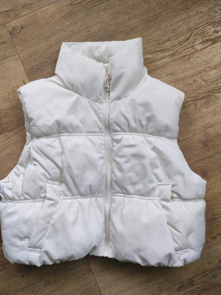 Mooie witte korte bodywarmer H&M, Kleding | Dames, Bodywarmers, H&M, Wit, Ophalen of Verzenden, Zo goed als nieuw