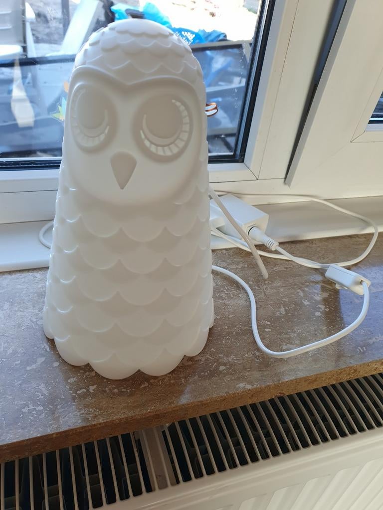 Kinderlamp uil, Huis en Inrichting, Lampen | Tafellampen, Ophalen, Nieuw, Kunststof, Minder dan 50 cm