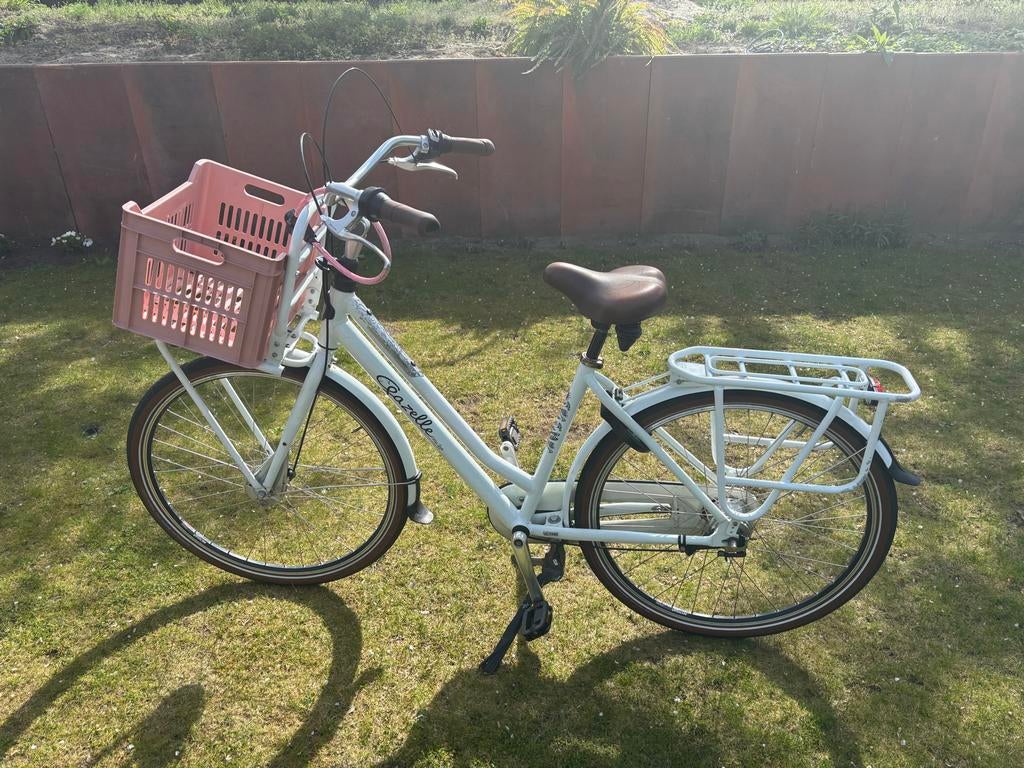 Gazelle Miss Grace damesfiets wit D49, Fietsen en Brommers, Fietsen | Dames | Damesfietsen, Gebruikt, Gazelle, (Extra) lage instap