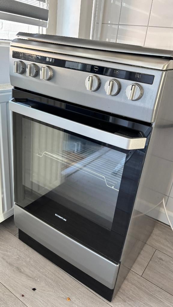 inventum gasfornuis, Witgoed en Apparatuur, Fornuizen, Ophalen, Warmhoudplaat, 4 kookzones, Zo goed als nieuw