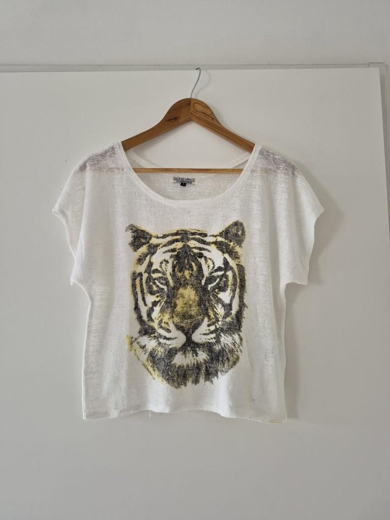 Top Appel's maat S dames - wit met tijger, Kleding | Dames, Tops, Appel's, Wit, Ophalen of Verzenden, Zo goed als nieuw