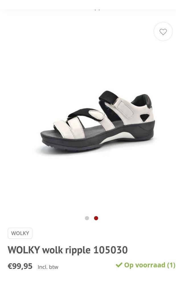 WOLky dames sandalen echt leer maat 42 in goede staat, Wolky, Gedragen, Sandalen of Muiltjes, Ophalen of Verzenden