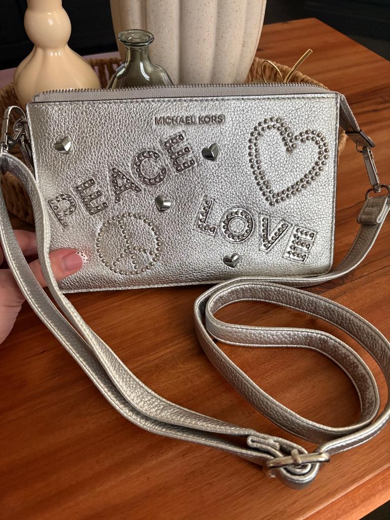 Michael Kors schoudertas/clutch (origineel), Sieraden, Tassen en Uiterlijk, Tassen | Damestassen, Ophalen, Zo goed als nieuw, Overige kleuren