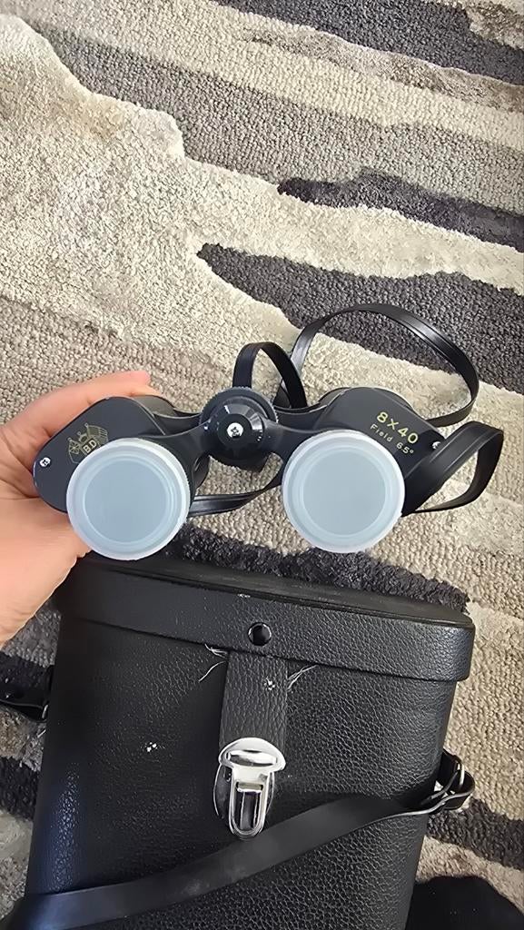 Vintage verrekijker 8x40 met tas, Ophalen of Verzenden