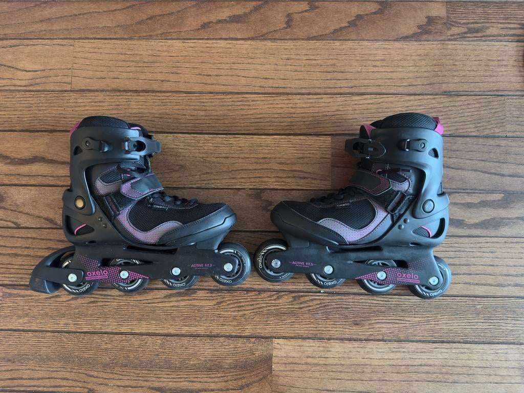 Oxelo active fit 3 skeelers maat 41, Overige merken, Ophalen of Verzenden, Zo goed als nieuw, Inline skates 4 wielen