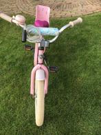 Roze kinderfiets Nogan Butterfly 16 inch met poppenzitje, Ophalen, Gebruikt, 16 tot 20 inch
