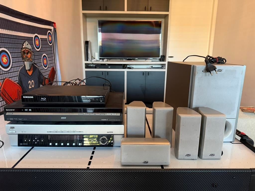 JVC surround set, Ophalen, Gebruikt, JVC, 70 watt of meer