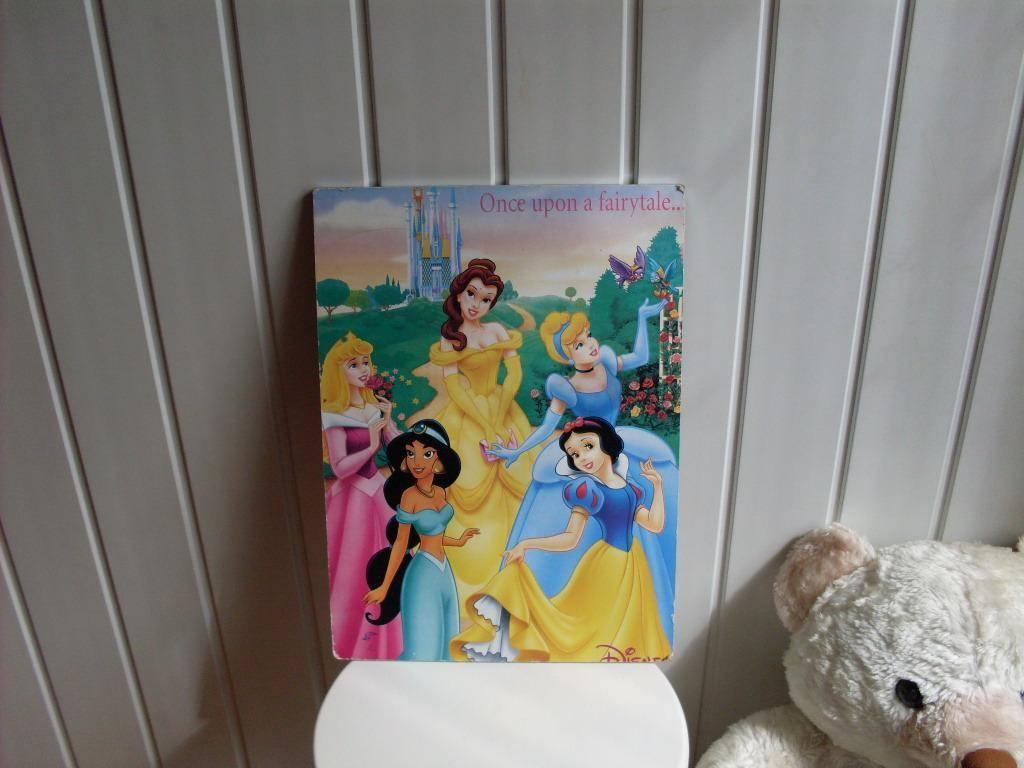 50x40cm Disney prinsessen wanddecoratie, Verzamelen, Disney, Ophalen, Assepoester of Belle, Gebruikt, Plaatje of Poster