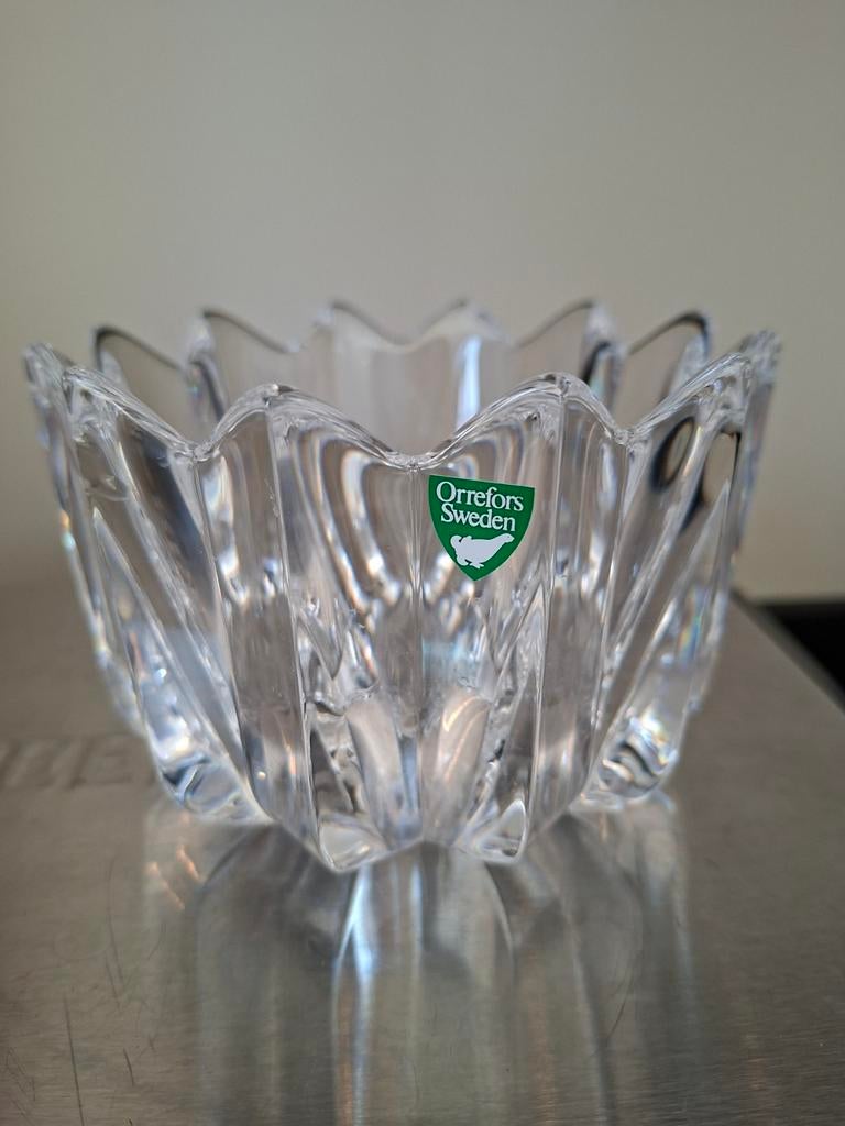 Vintage Orrefors Zweden kristallen schaaltje, Antiek en Kunst, Antiek | Glas en Kristal, Ophalen of Verzenden