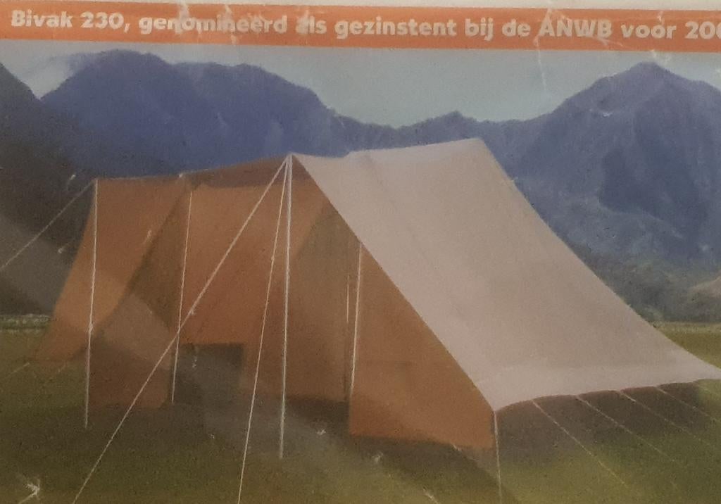 Carl Denig Bivak 230 katoenen tent met extra's, Caravans en Kamperen, Ophalen of Verzenden, Gebruikt, Tot en met 5