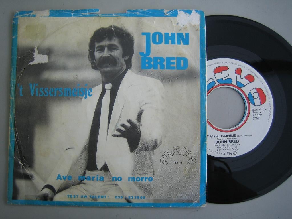 John Bred-vissersmeisje, Ophalen of Verzenden, Gebruikt, 7 inch, Levenslied of Smartlap