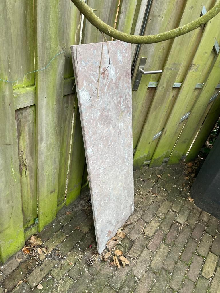 Marmeren blad 40x120 cm - Decoratief en veelzijdig, Ophalen, Gebruikt, Overige metalen