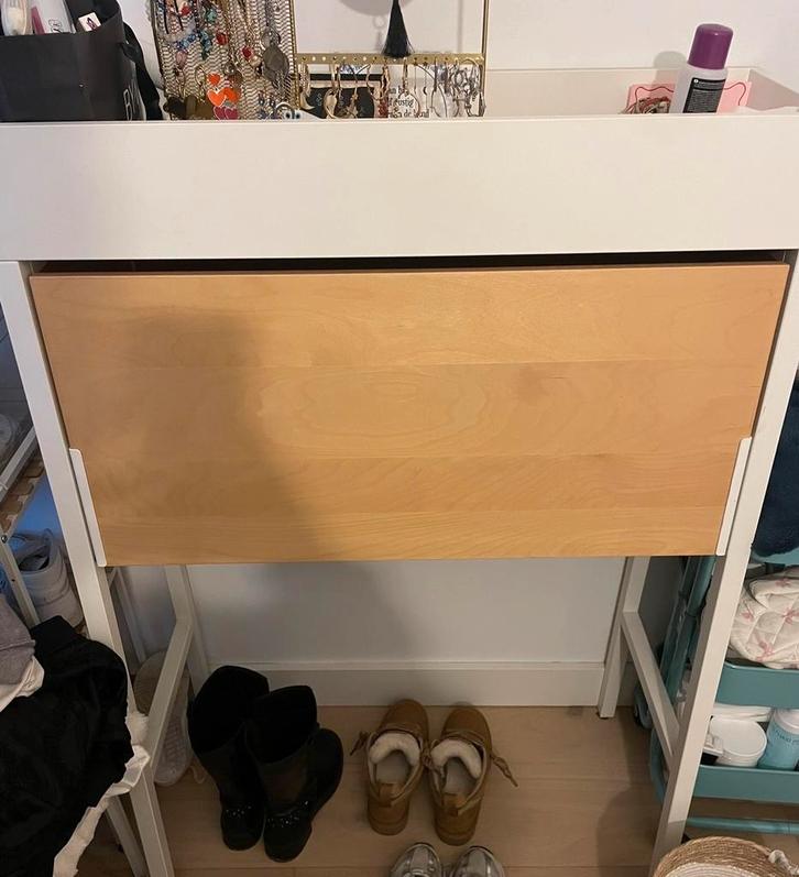 IKEA Bureau met opbergruimte, open en dicht te maken, Huis en Inrichting, Bureaus, Gebruikt, Secretaire, IKEA, Opbergruimte, Ophalen