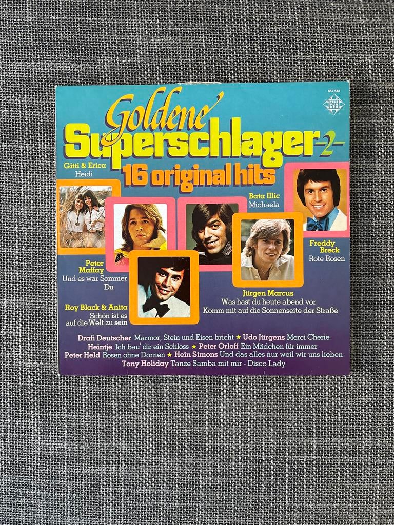 Goldene Superschlager 2 - 16 Original Hits LP, Cd's en Dvd's, Vinyl | Overige Vinyl, Ophalen, Gebruikt