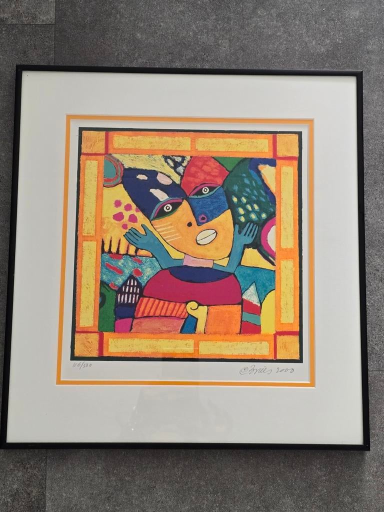 Clemens Briels gesigneerd en genummerd (116/500), Antiek en Kunst, Kunst | Litho's en Zeefdrukken, Ophalen of Verzenden