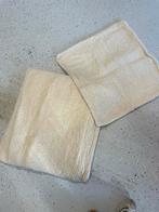 Wollen kussensloop 2x, Huis en Inrichting, Slaapkamer | Beddengoed, Ophalen, Gebruikt, Wit