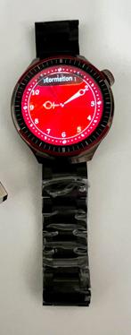 Smartwatch met 2 x bandjes&oplader&gereedschap&opties NIEUWE, Ophalen of Verzenden, Waterdicht, Zo goed als nieuw, Zwart