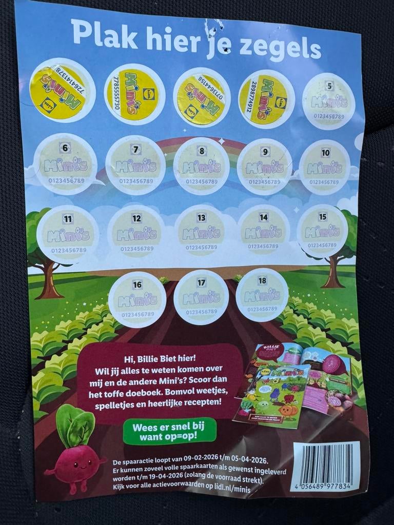 Lidlzegels gratis, Hobby en Vrije tijd, Spaarzegeltjes, Ophalen, Zegels, Bonnen of Punten