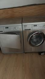Miele Wasmachine en Droger Set RVS met Koppelstuk, Witgoed en Apparatuur, Was-droogcombinaties, 8 tot 10 kg, Ophalen, Gebruikt