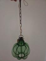 Venetiaanse lantaarn hanglamp inclusief ketting, Ophalen of Verzenden, Zo goed als nieuw, Glas, Minder dan 50 cm