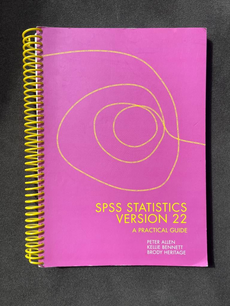 SPSS Statistics Version 22 A Practical Guide, Ophalen of Verzenden, Beta, Gelezen, HBO