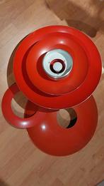 Originele Vintage Hanglamp Oranje Chroom, Ophalen, Minder dan 50 cm