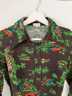TGL Stockholm shirt jaren 60 retro print vintage kleding, Ophalen of Verzenden, Zo goed als nieuw, Maat 36 (S), Bruin