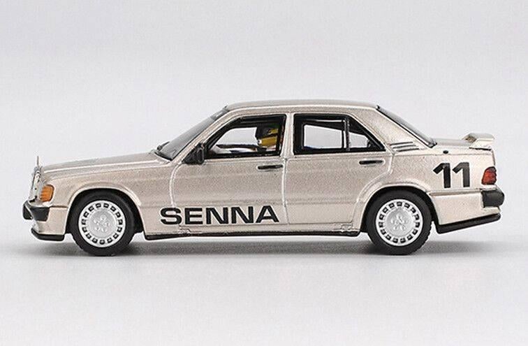 Mini GT Mercedes 190E, no 11 Ayrton Senna Race of Champions, -, Nieuw, Ophalen of Verzenden, Mini GT 1:64