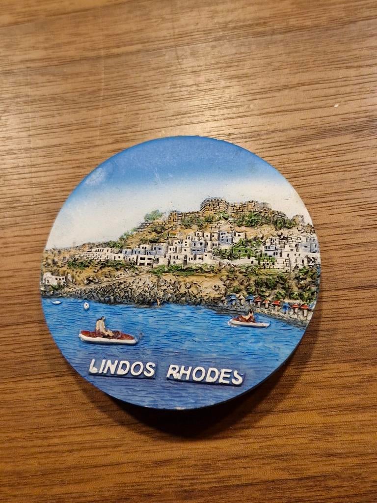 138 Magneet Lindos Rhodos, Verzamelen, Ophalen of Verzenden