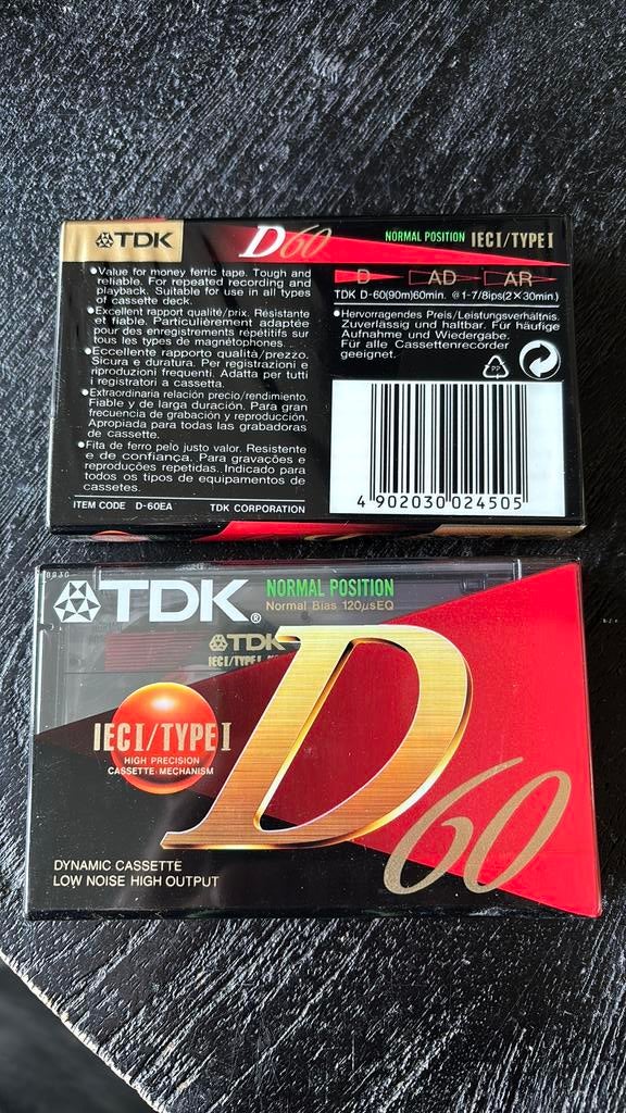 TDK casettebandjes, 2 t/m 25 bandjes, Overige genres, Ophalen of Verzenden, Nieuw in verpakking