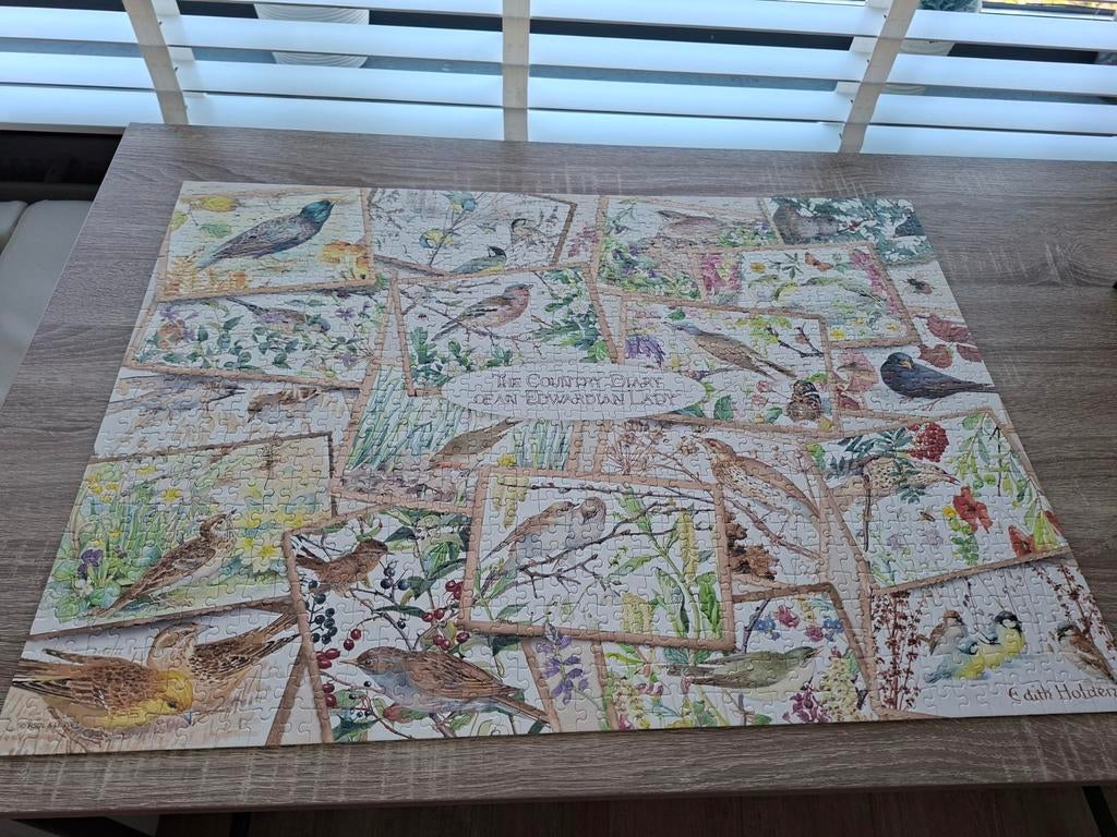 The Country Diary puzzel van falcon de luxe 1000 stukjes., Ophalen, 500 t/m 1500 stukjes, Zo goed als nieuw