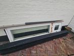 Hardhouten kozijn met klepraam en HR++ glas, Doe-het-zelf en Verbouw, Gevelraam of Ruit, Gebruikt, Minder dan 80 cm, Dubbelglas